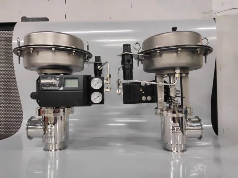 Sanitary Control Valve Angle Type Tc End