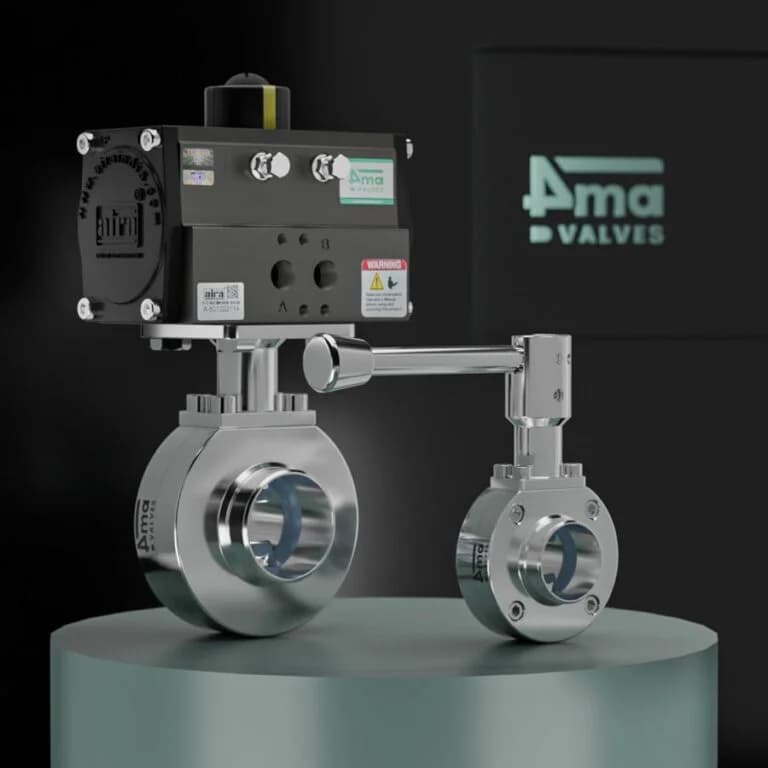 Sanitary Butterfly Valve Weldable End