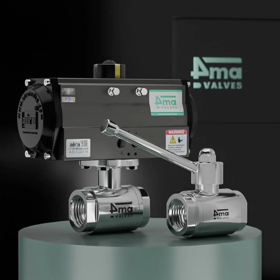 2 way Design Sanitary Ball Valve Screw End