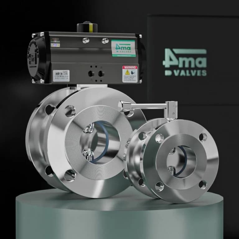 Sanitary Butterfly Valve Flanged End
