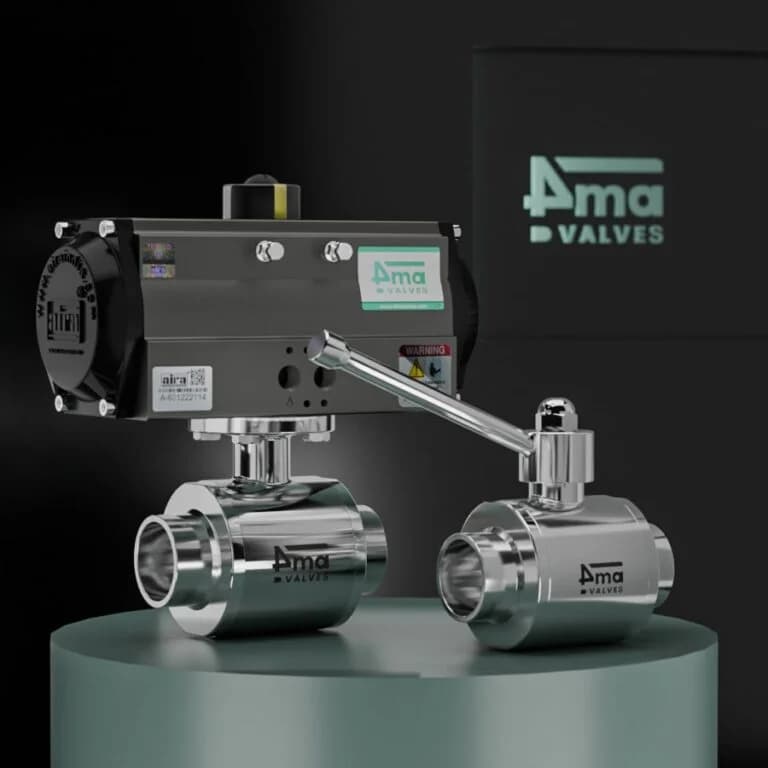2 way Sanitary Ball Valve Weldable End
