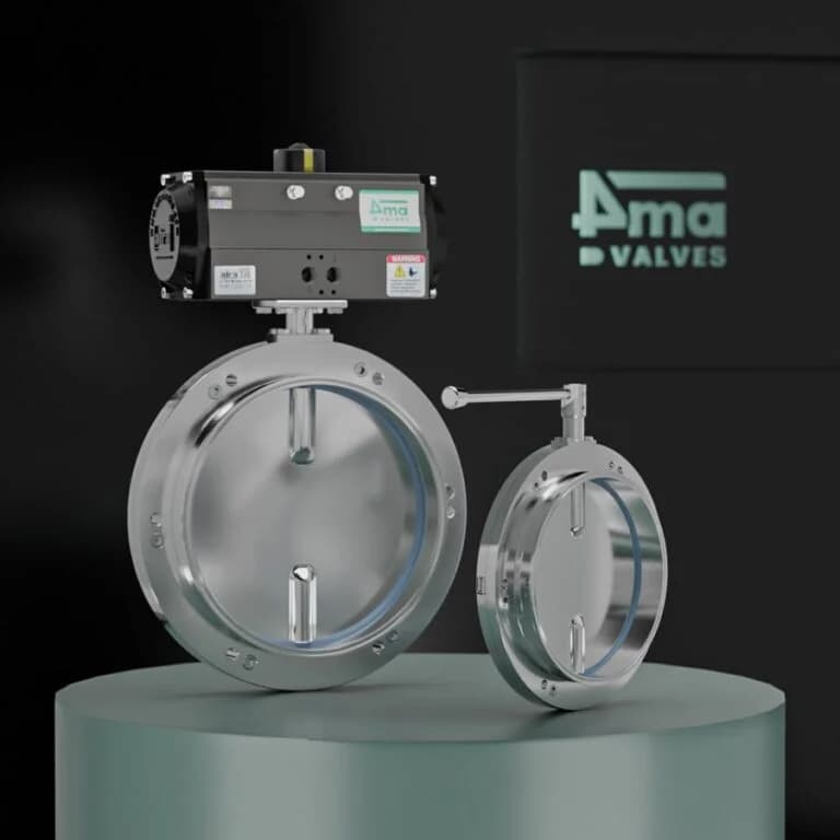 Sanitary Butterfly Valve One Side Wafer & One Side Tc End, Liner End, Neck End