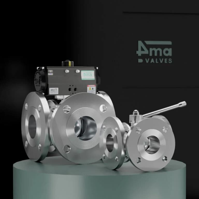 3 way Design Sanitary Ball Valve Flanged End
