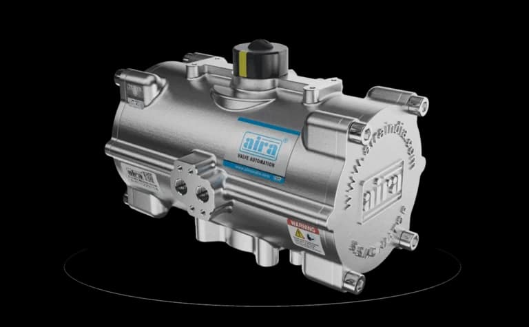 Double Acting Pneumatic Rotary Actuator Stainless Steel 304
