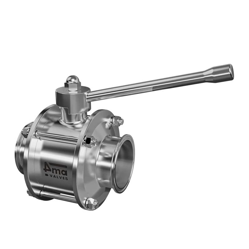 Manual 2 way Design Sanitary Ball Valve T.c. End