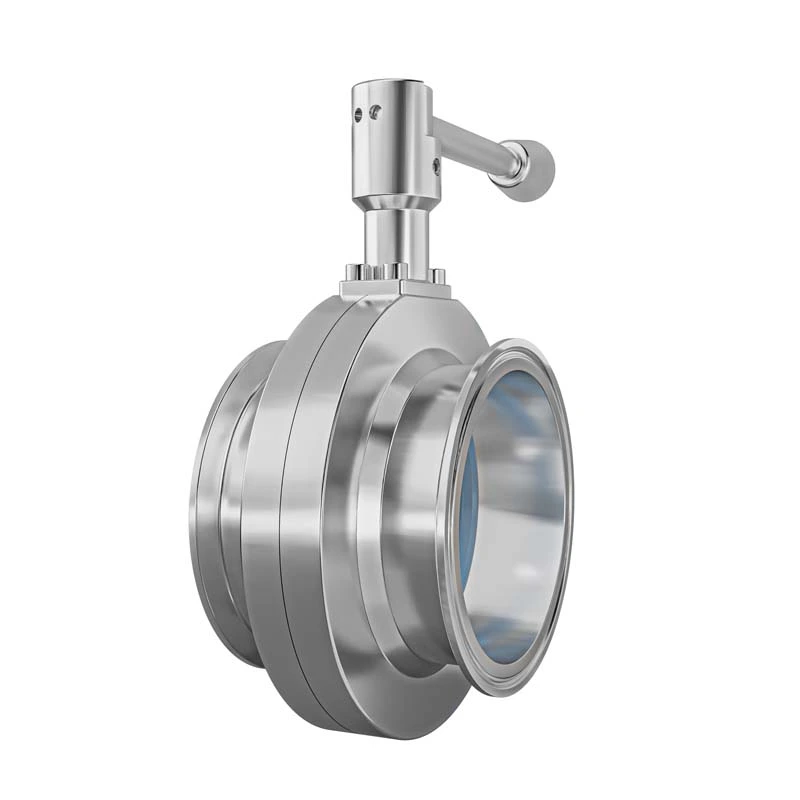 Manual Sanitary Butterfly Valve Tc End