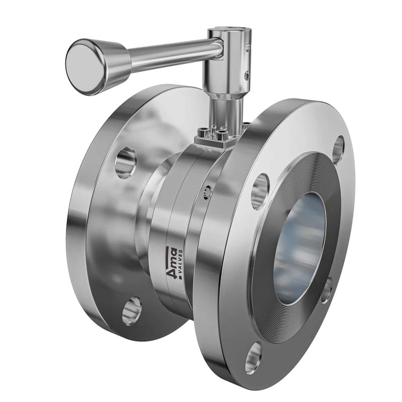 Manual Sanitary Butterfly Valve Flanged End