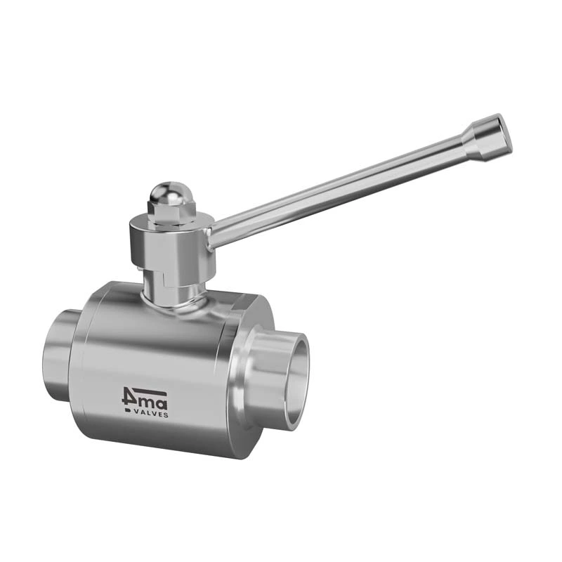 Manual 2 way Sanitary Ball Valve Weldable End