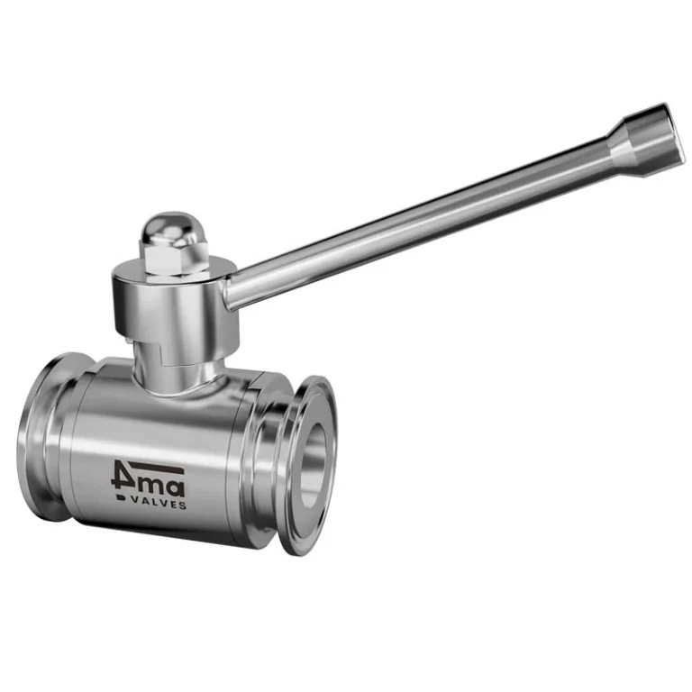 2 way Design Sanitary Ball Valve T.c. End